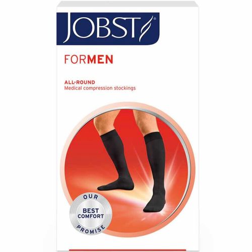 JOBST For Men K1 Kne Sort M 1 par