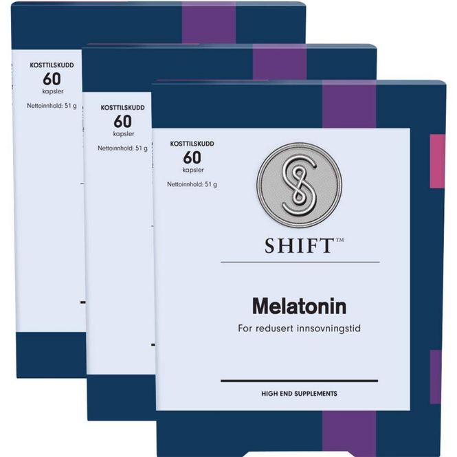 Hovedbilde SHIFT Melatonin Megapack - 3 x 60 kapsler