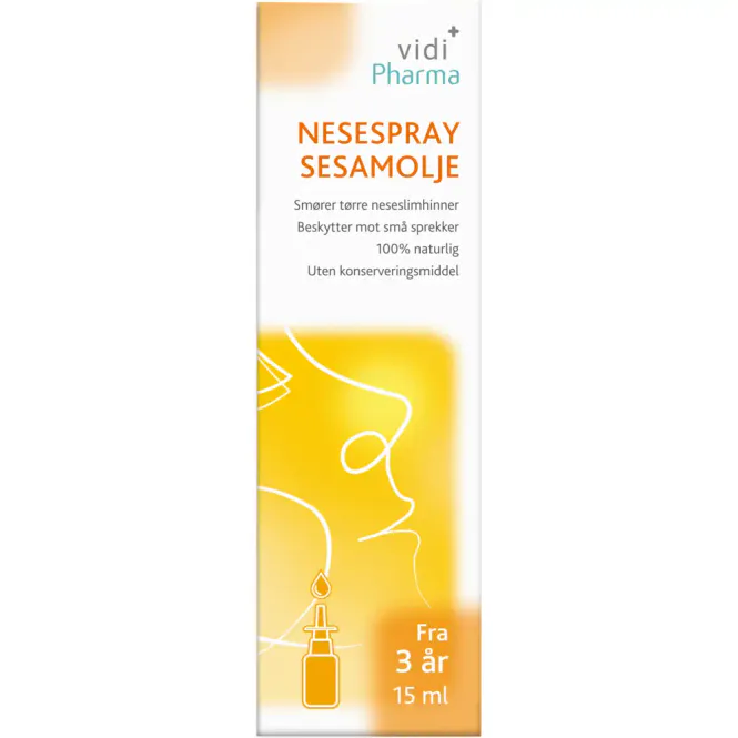 Hovedbilde Vidi Pharma Nesespray Sesamolje 30 ml