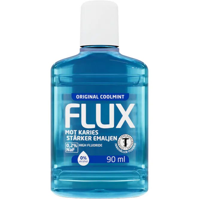 Hovedbilde Flux Fluorskyll 0,2% Original Reise Coolmint 90 ml