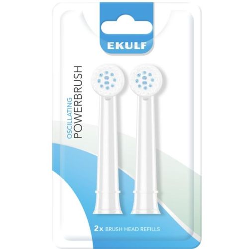 Ekulf PowerBrush White Børstehoderefill 2 stk