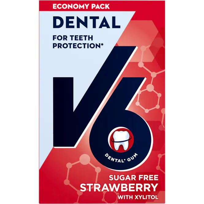 Hovedbilde V6 Dental Strawberry Mint 50 stk