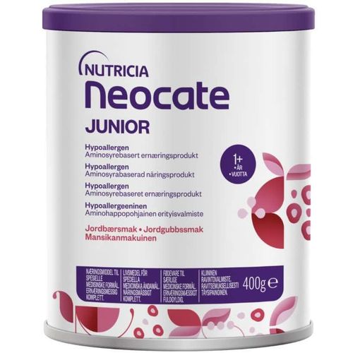 Neocate Junior 1+ År Pulver Jordbær 400 g