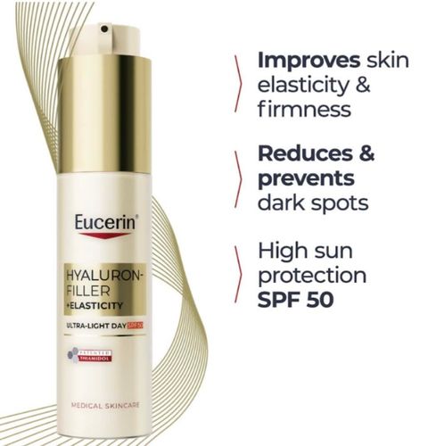 Eucerin Hyaluron-Filler + Elasticity Ultra-Light Day Cream SPF 50 50 ml
