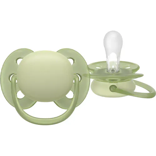 Avent Ultra Soft Narresmokk 6-18m Gul/Grønn 2 stk