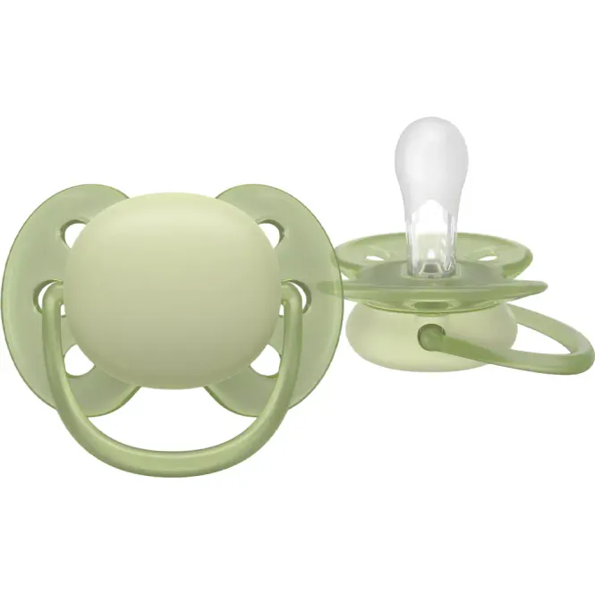 Hovedbilde Avent Ultra Soft Narresmokk 6-18m Gul/Grønn 2 stk