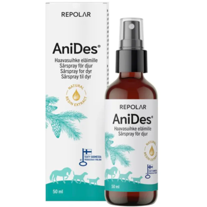 Hovedbilde AniDes Vet Sårspray Til Dyr 50 ml 