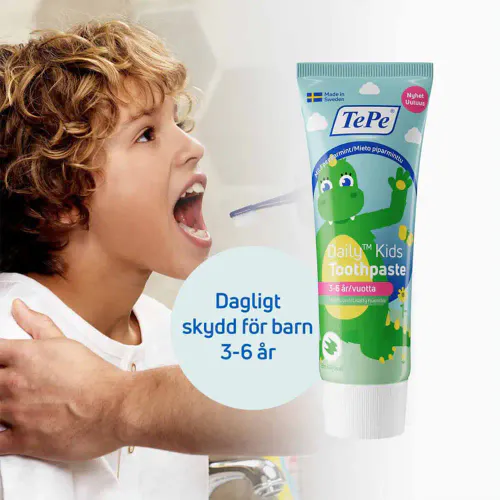 TePe Daily Kids Tannkrem 3-6 år 75 ml