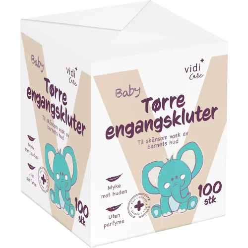 Vidi Care Baby Tørre Engangskluter 100 stk