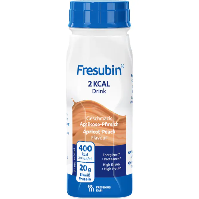 Hovedbilde Fresubin 2 kcal Drink Aprikos/Fersken 4 x 200 ml