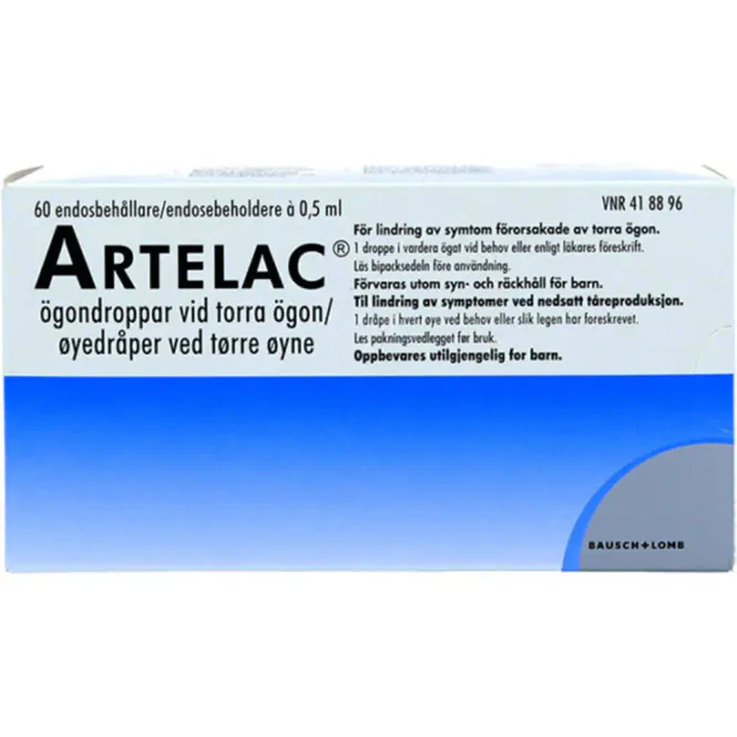 Hovedbilde Artelac Øyedråper 60 x 0,5 ml