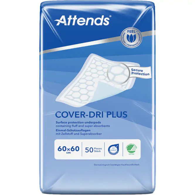 Hovedbilde Attends Cover-Dri Plus 60 x 60 cm 50 stk