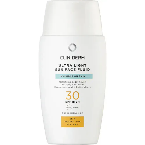 Cliniderm Sun Ultra Light Face Fluid SPF30 40 ml