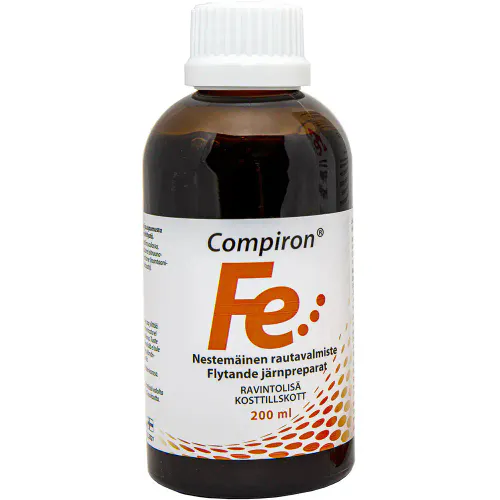 Compiron III-verdig Jerntilskudd Oppløsning 5 mg 200 ml