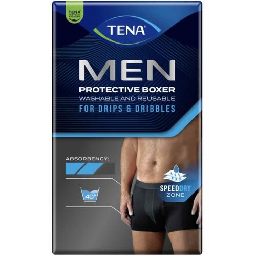 Tena Men Washable Protective Boksershorts L Sort 1 stk