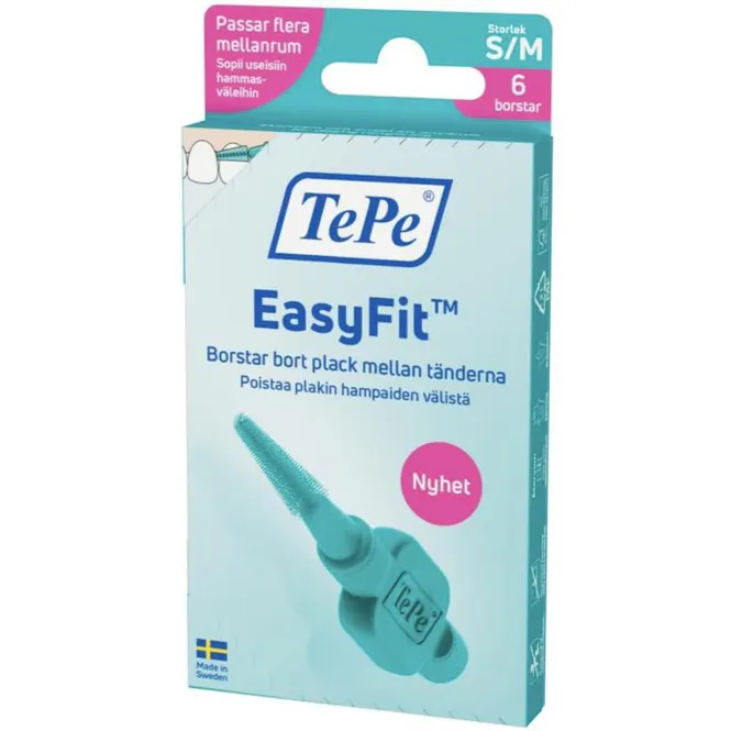 Hovedbilde TePe Easyfit Mellomromsbørste S/M 6 stk