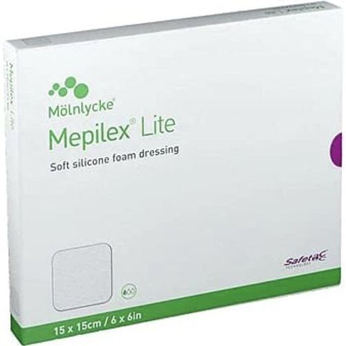 Mepilex Lite Tynn Skumbandasje 15 x 15 cm 5 stk