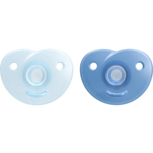 Avent Soothie Heart Smokk 0-6m Blå 2 stk