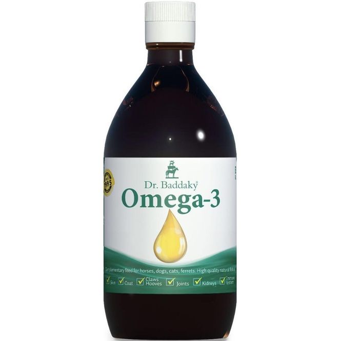 Hovedbilde Dr. Baddaky Omega-3 Fiskeolje Til Dyr 500 ml