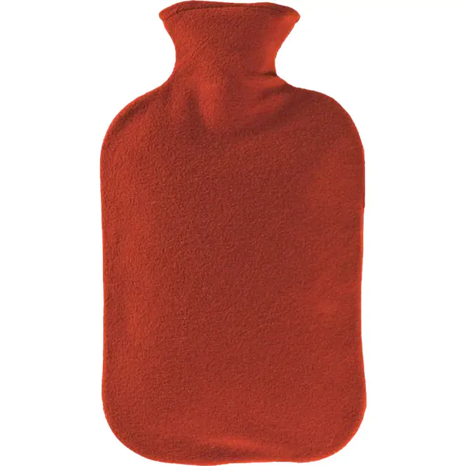 Hovedbilde Fashy Varmeflaske m/Fleecetrekk Tranebærrød 1 stk