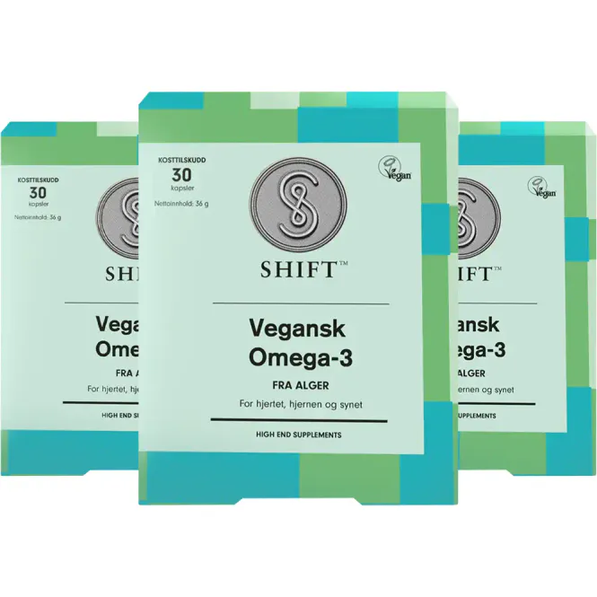 Hovedbilde SHIFT Vegansk Omega-3 Megapack - 3 x 30 kapsler