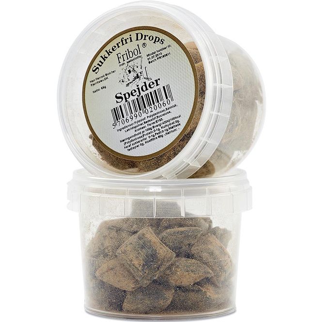 Hovedbilde Fribol Sukkerfri Drops Speider 65 g