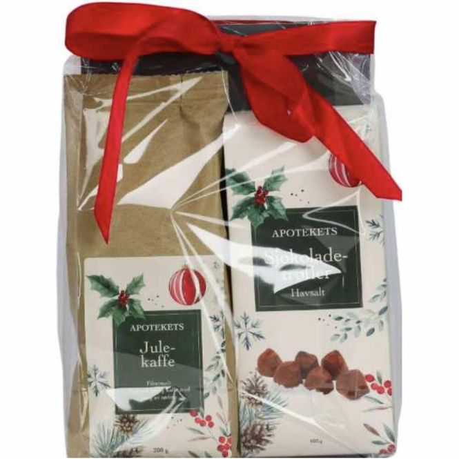 Hovedbilde Apotekets Julekaffe & Sjokoladetrøfler Gavesett