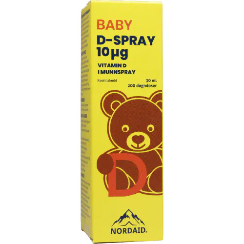Nordaid D-spray Vitamin D 10 mcg Munnspray 30 ml