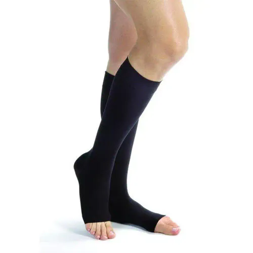 JOBST For Men K2 Knestrømpe u/Tå Sort S 1 par