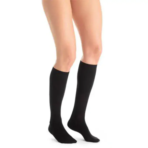 JOBST Opaque K1 Knestrømpe Sort L 1 par