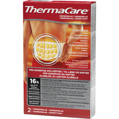 ThermaCare Selvoppvarmende Omslag Rygg 2 stk