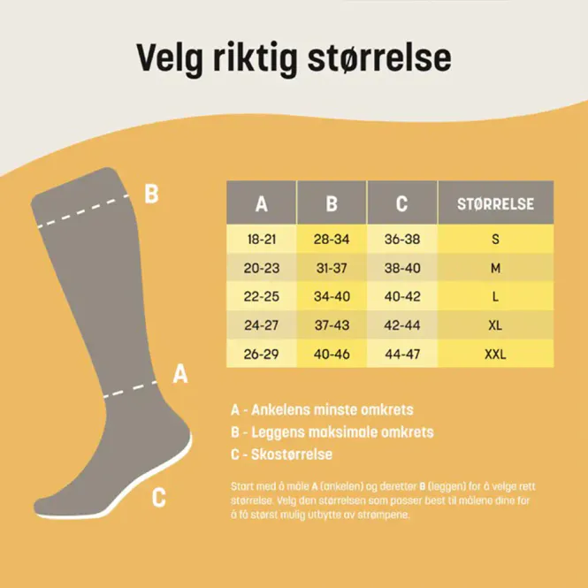 Hovedbilde Mabs Travel Kompresjonsstrømpe Kne Sort M 1 Par