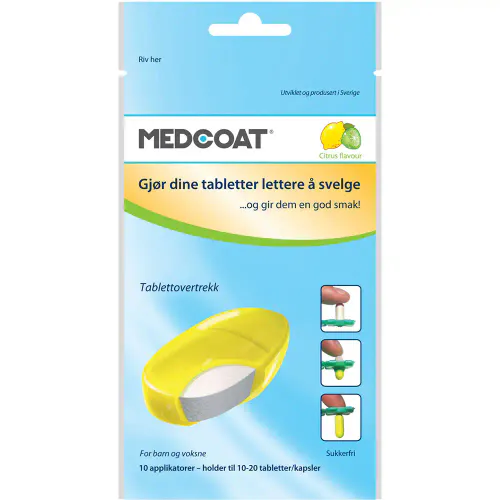 Medcoat Tablettovertrekk Sitron 10 stk