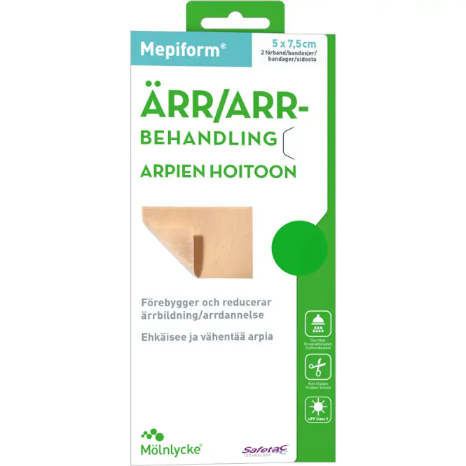 Hovedbilde Mepiform Arrbandasje 5 x 7,5 cm 2 stk