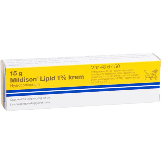 Hovedbilde Mildison Lipid Krem 1% Hydrokortison 15 g