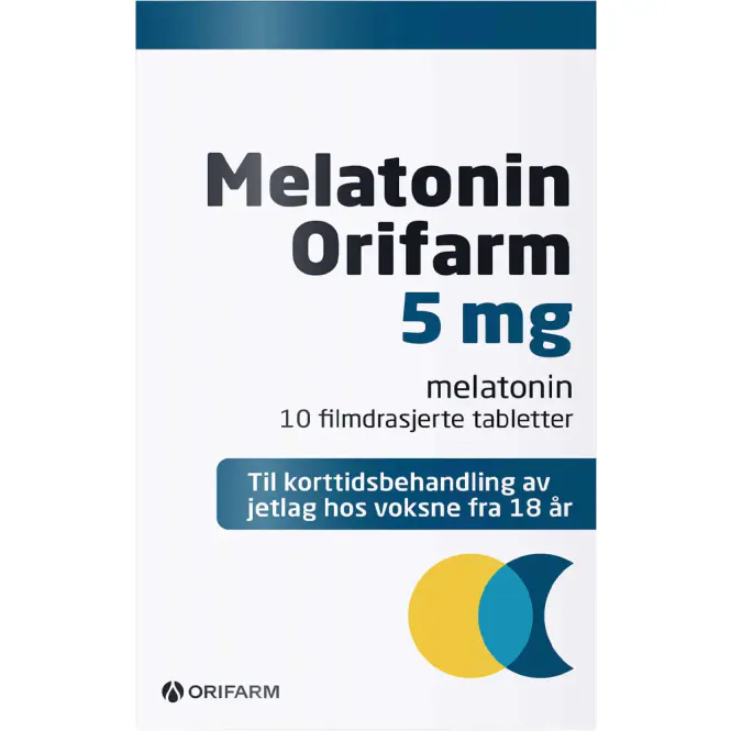 Hovedbilde Melatonin Orifarm 5 mg Tabletter 10 stk
