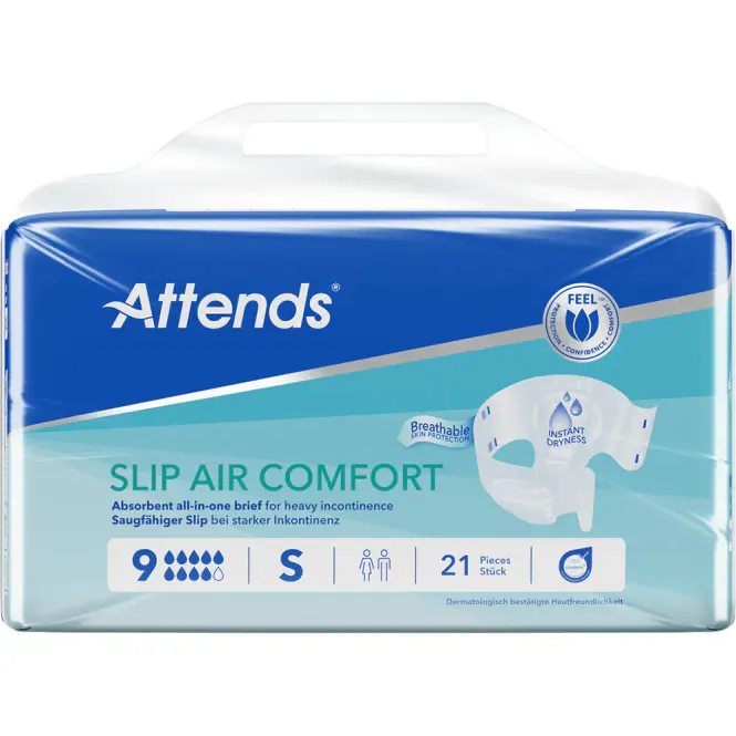 Hovedbilde Attends Slip Air Comfort 9 S Teipbleier 21 stk