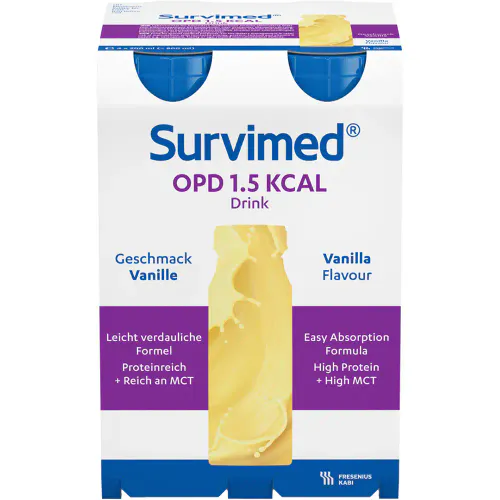 Survimed OPD Drink 1,5 kcal Næringsdrikk Vanilje 4 x 200 ml