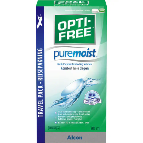 Opti-Free Puremoist Linsevæske m/Etui 90 ml