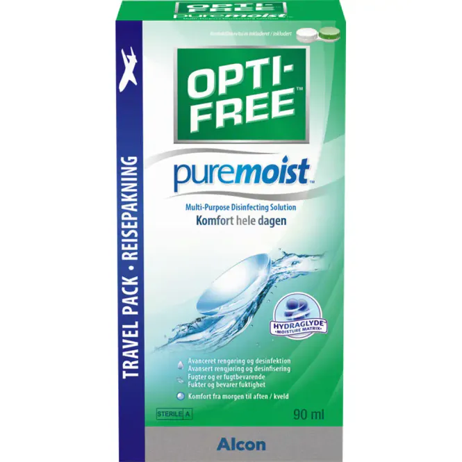 Hovedbilde Opti-Free Puremoist Linsevæske m/Etui 90 ml