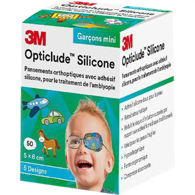 Hovedbilde Opticlude Silicone Øyelapper Mini Gutt 50 stk