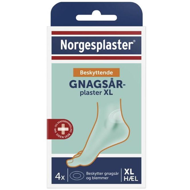 Hovedbilde Norgesplaster Gnagsårplaster Hæl XL 4 stk