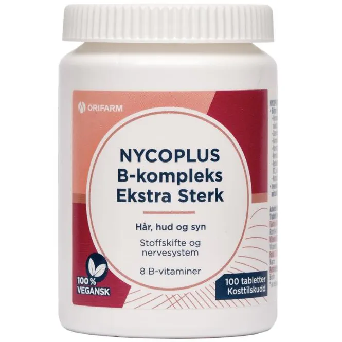 Hovedbilde Nycoplus B-Kompleks Ekstra Sterk Tabletter 100 stk