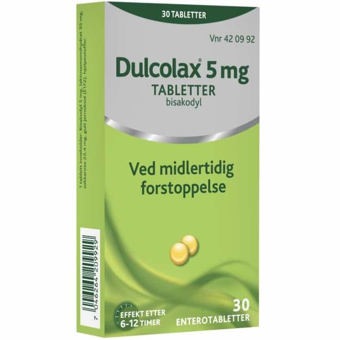 Hovedbilde Dulcolax 5 mg Enterotabletter 30 stk