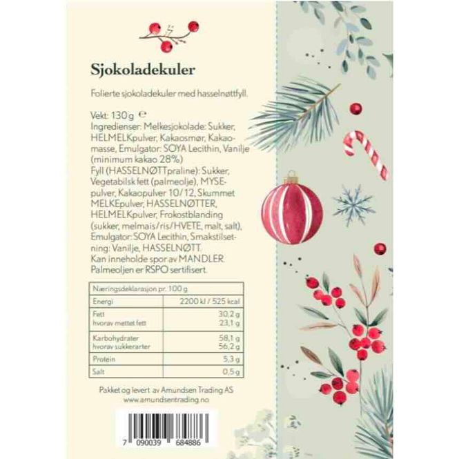 Hovedbilde Apotekets Sjokoladekuler 130 g