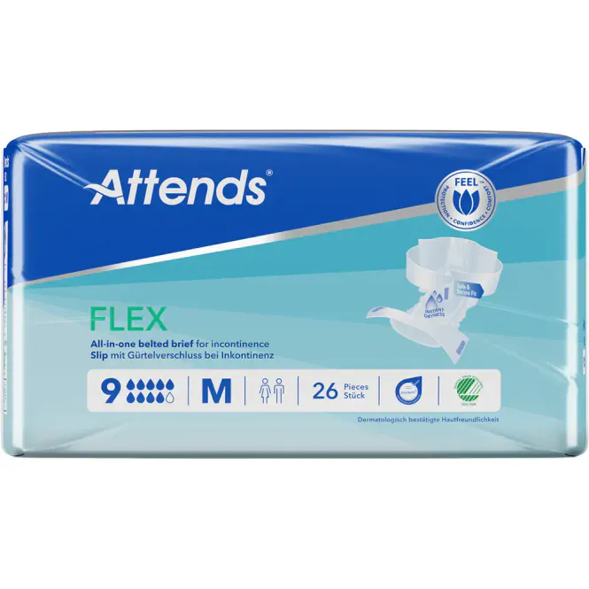 Hovedbilde Attends Flex 9 M Beltebleier 26 stk