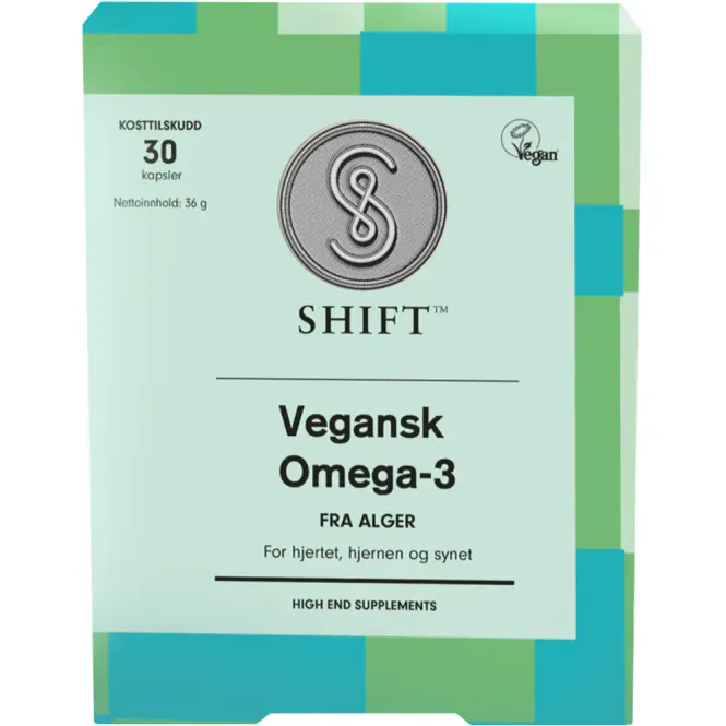Hovedbilde SHIFT Vegansk Omega-3 30 Kapsler