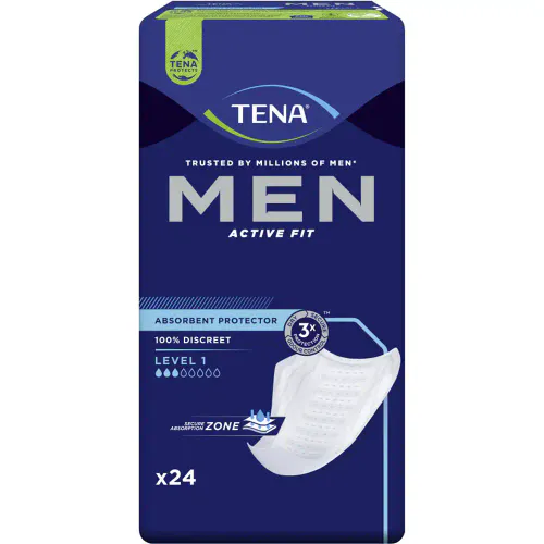 Tena Men Active Fit Level 1 Innlegg 24 stk
