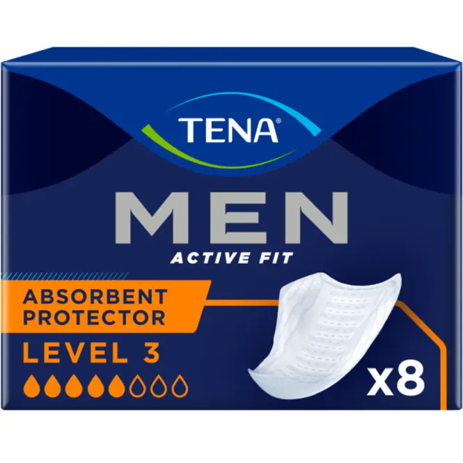 Hovedbilde Tena Men Active Fit Absorbent Protector Level 3 8 stk