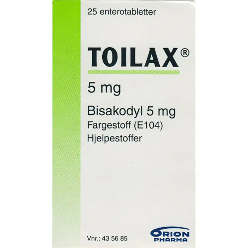 Toilax 5 mg Tabletter 25 stk